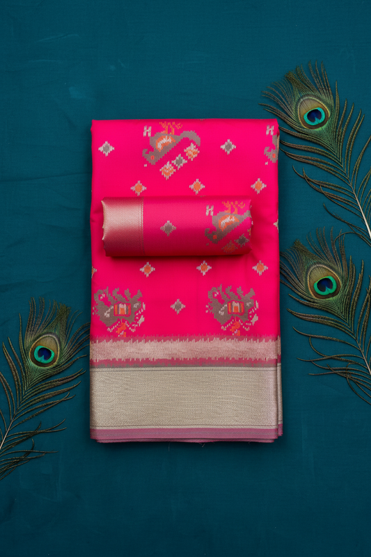 Soft sik pochampalli Desigh Saree.