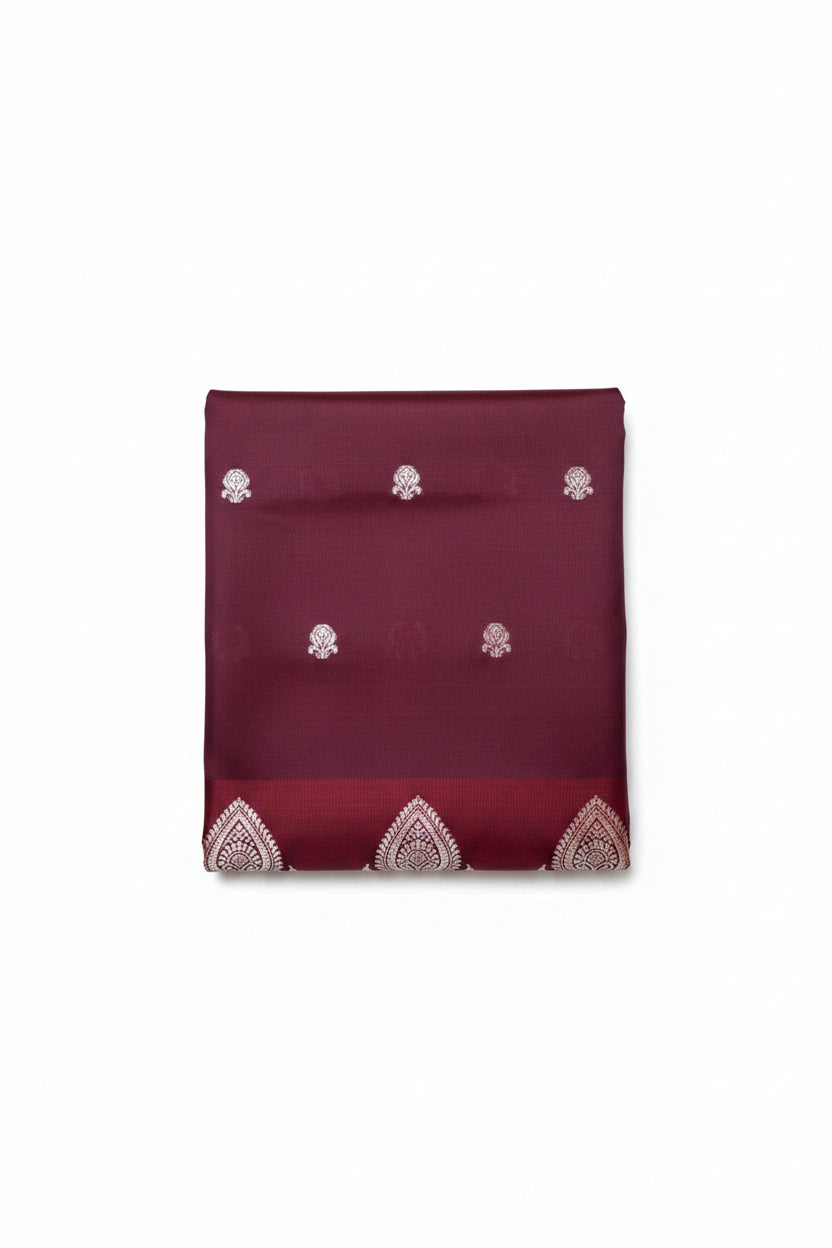 Budget friendly Katan Banarasi silk sarees with satin border