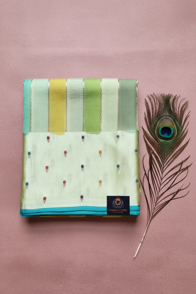 Moonga Silk Banarasi Saree