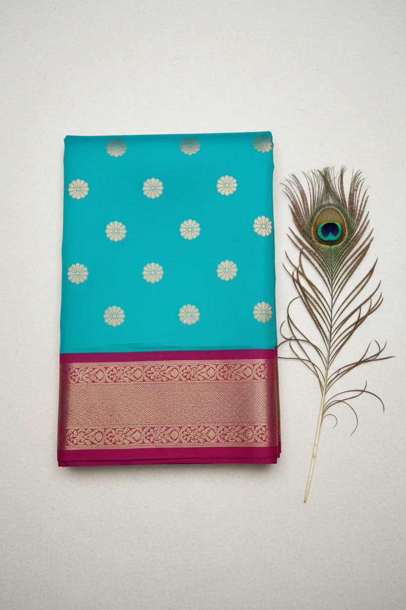Soft silk paithani saree. with tassels.