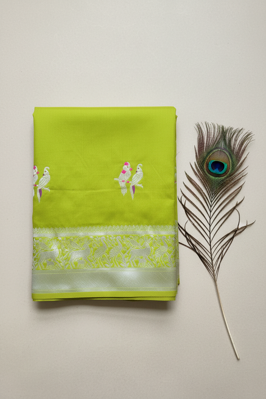 Muniya paithani soft silk