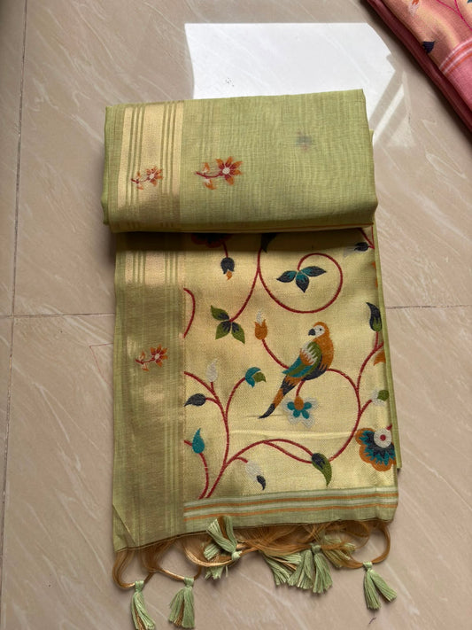 Chanderi cotton saree