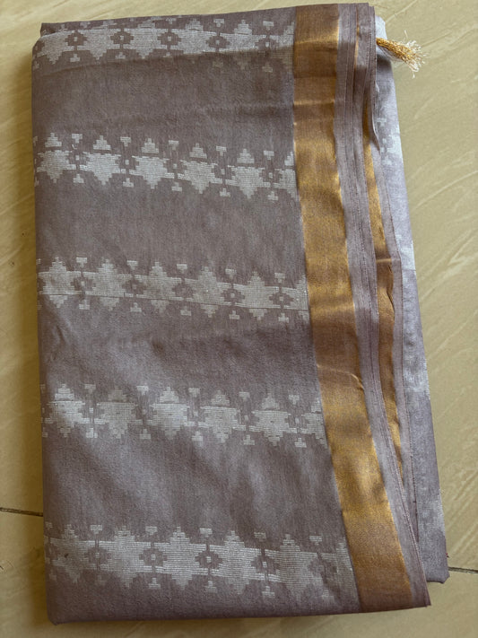 mul cotton sarees with zari work
