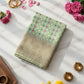 Linen silk banarasi sarees.