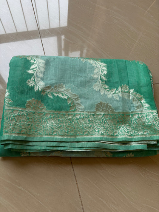 banarasi cotton rnagkat saree