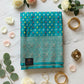 Linen silk banarasi sarees.