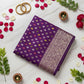 Linen silk banarasi sarees.
