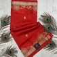 Banarasi goergette sarees with golden zari work