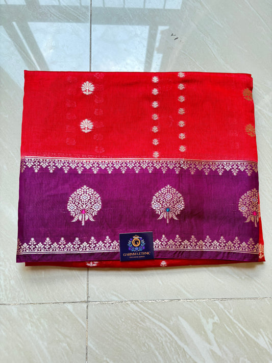 pure row mango banarasi saree