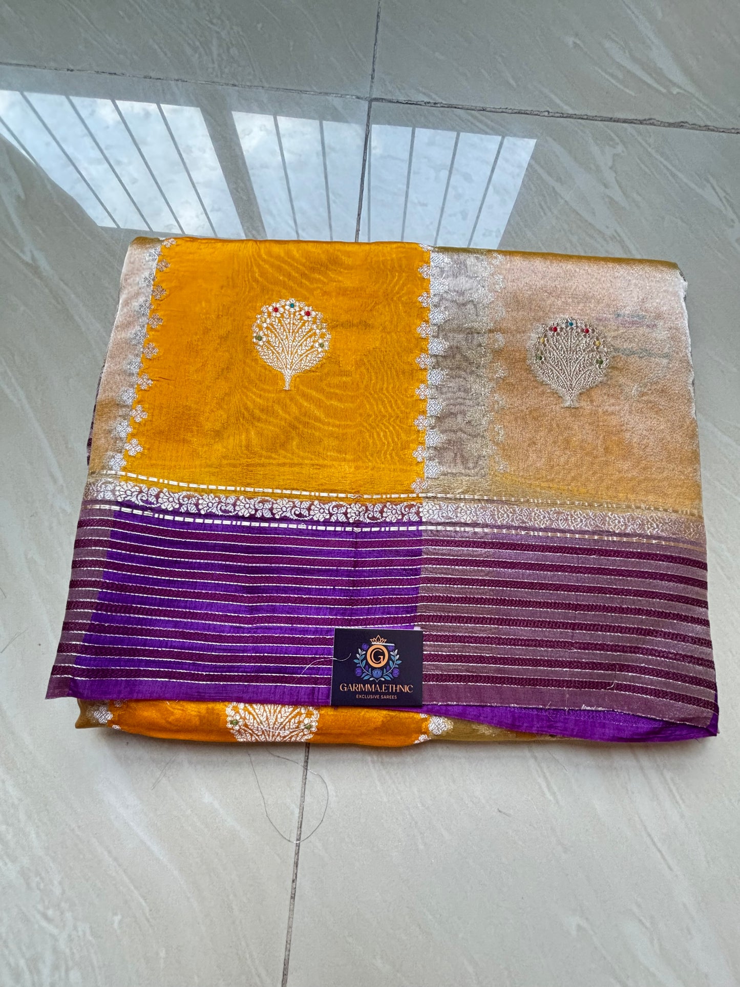 Row mango and tissue sarees