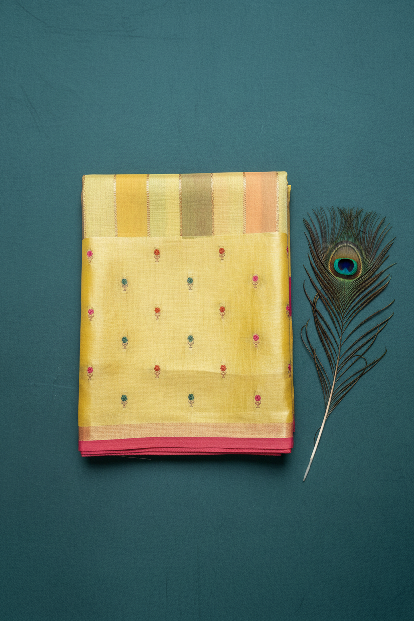 Moonga Silk Banarasi Saree