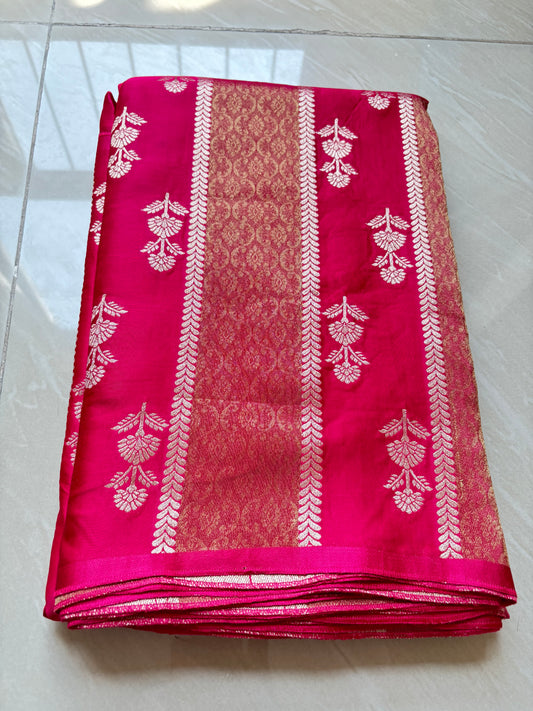 mushru katan and organza sarees