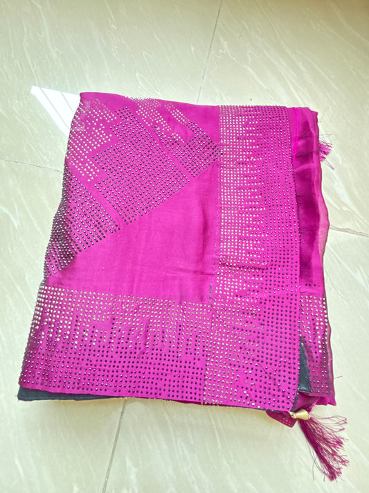 party wear goergette saree