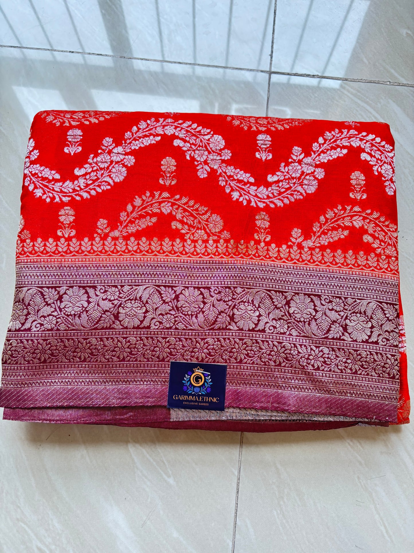 pure crepe goergette saree