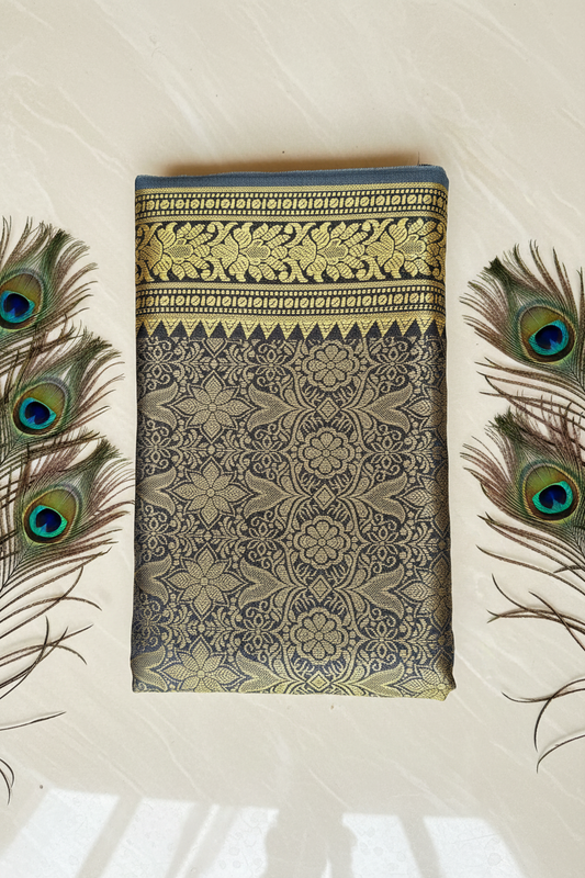 Brocade silk saree