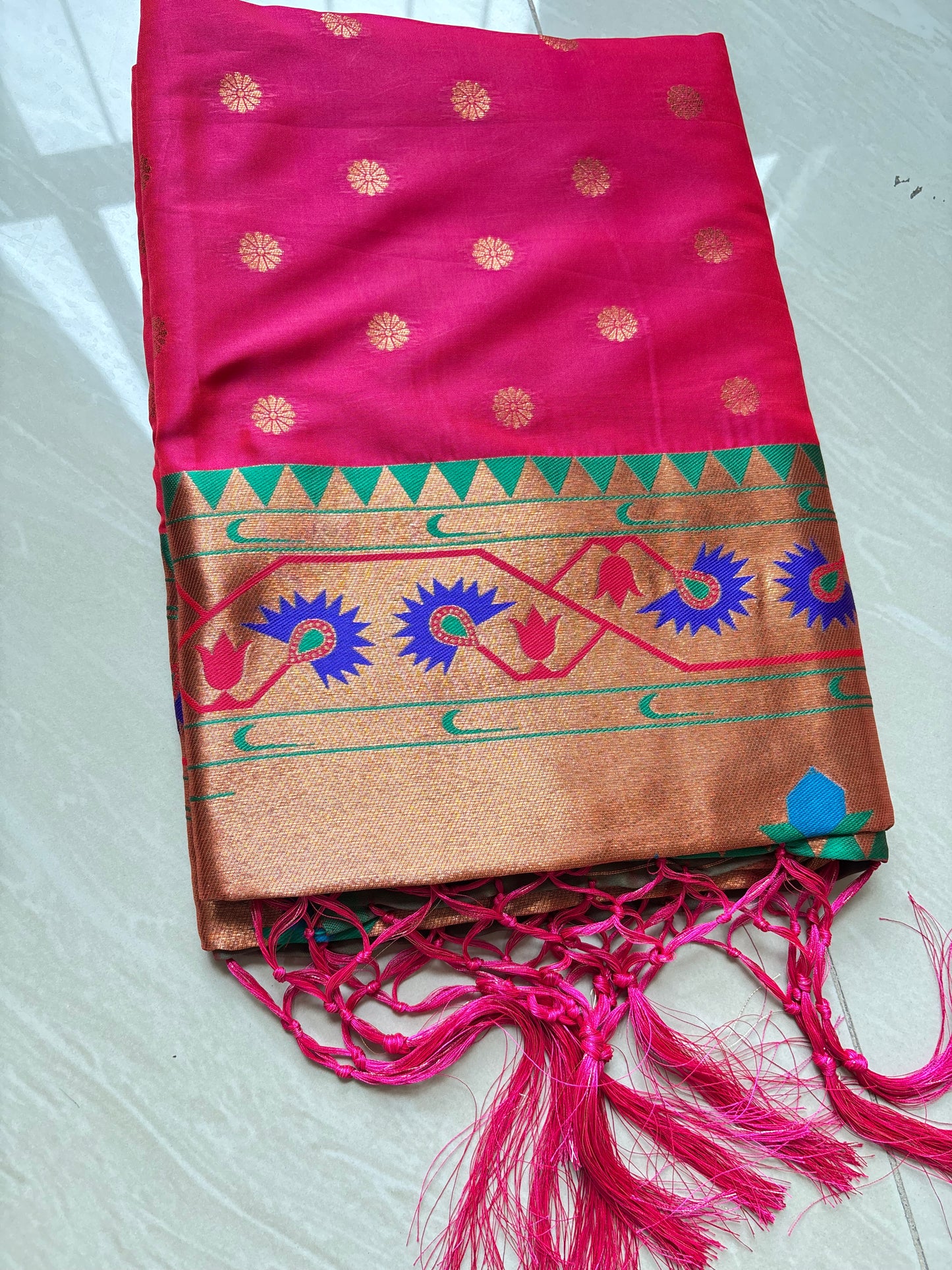 soft silk paithani saree