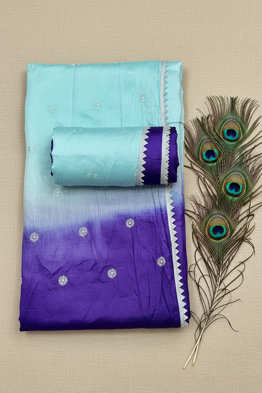 Dola silk saree with blouse