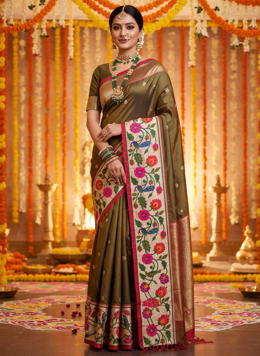 Pure_Silk_Fig_Purple_Paithani_Saree_with_Traditional_Zari_Border