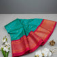 Pastel Mustard Semi Silk Kadiyal Paithani Saree with Traditional Zari Border