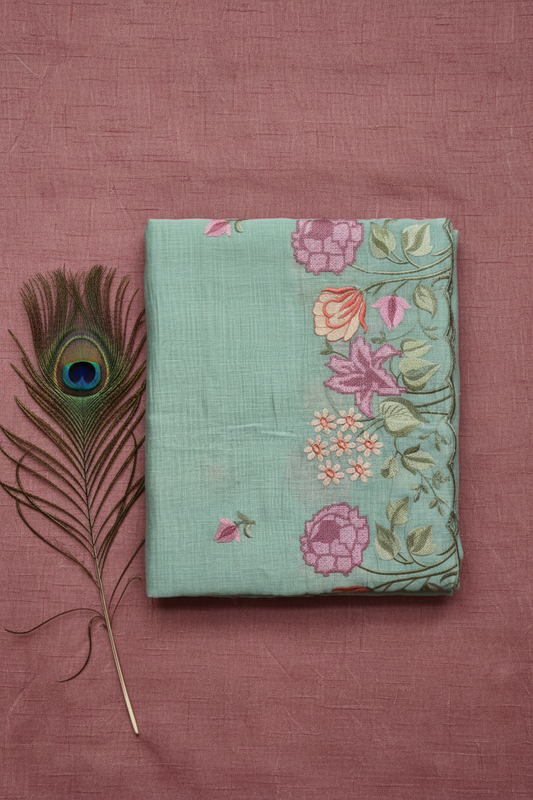 Linen Cotton Parasi Embirodery