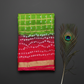 Small Checks Bandhani Saree.