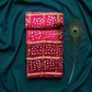 Big Checks Bandhani Saree