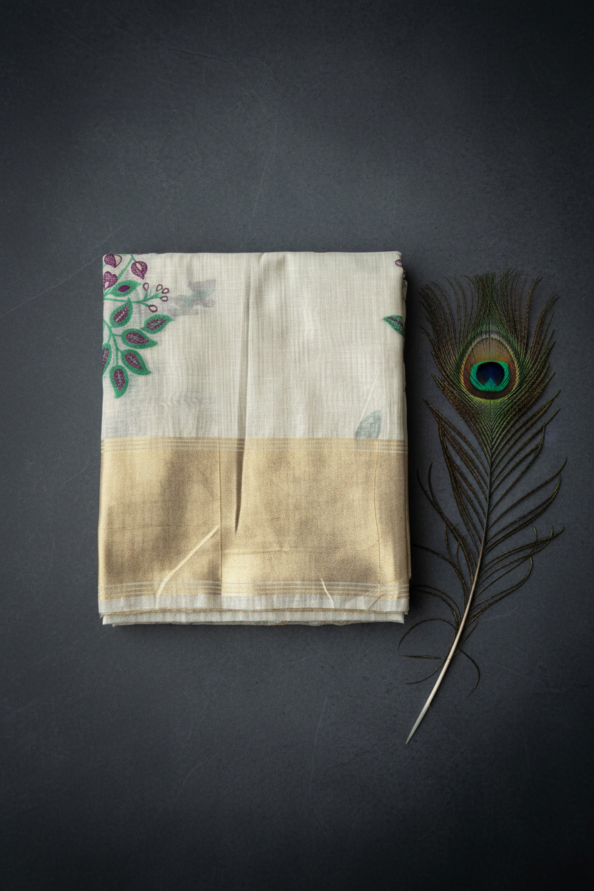 Linen Cotton Saree