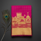 Banarasi Ganga Ghat Saree with elegant checks .vibrant colors.