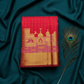 Banarasi Ganga Ghat Saree with elegant checks .vibrant colors.