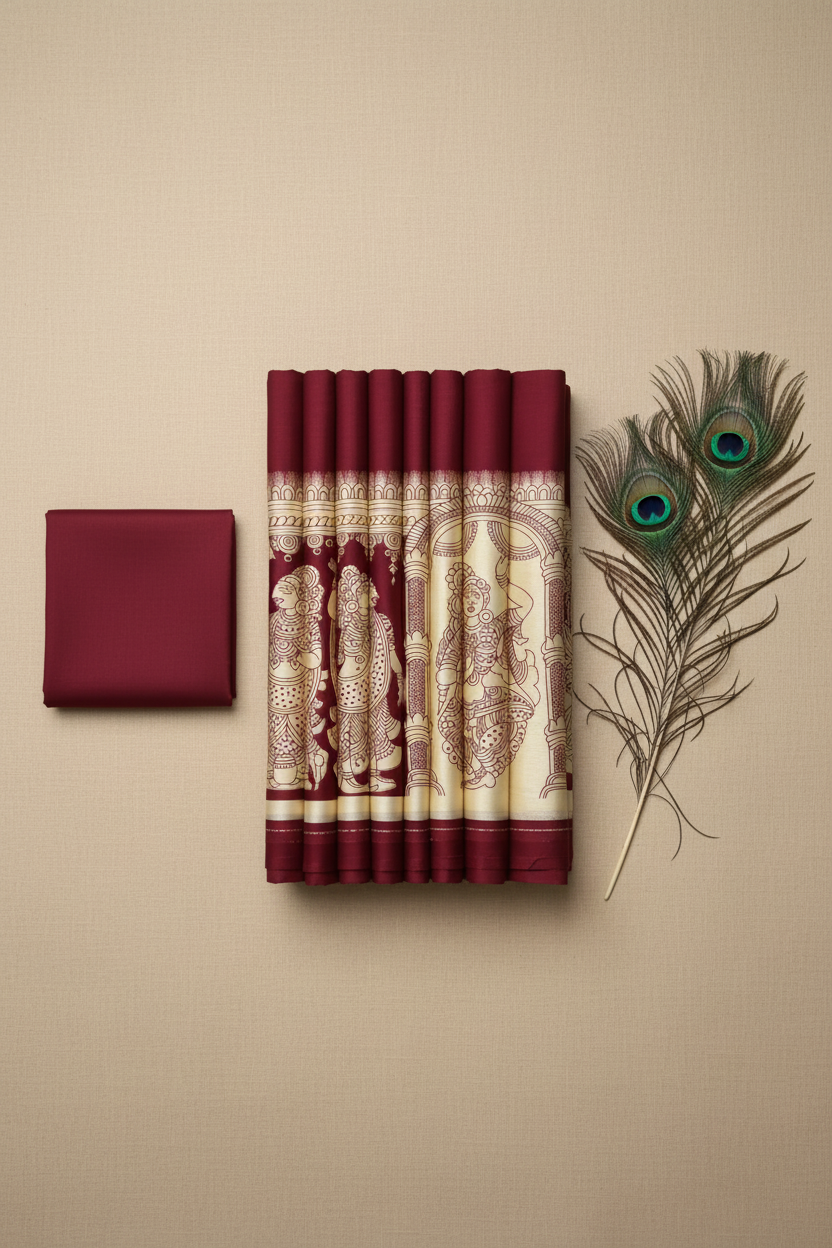 Modal silk printed saree.
