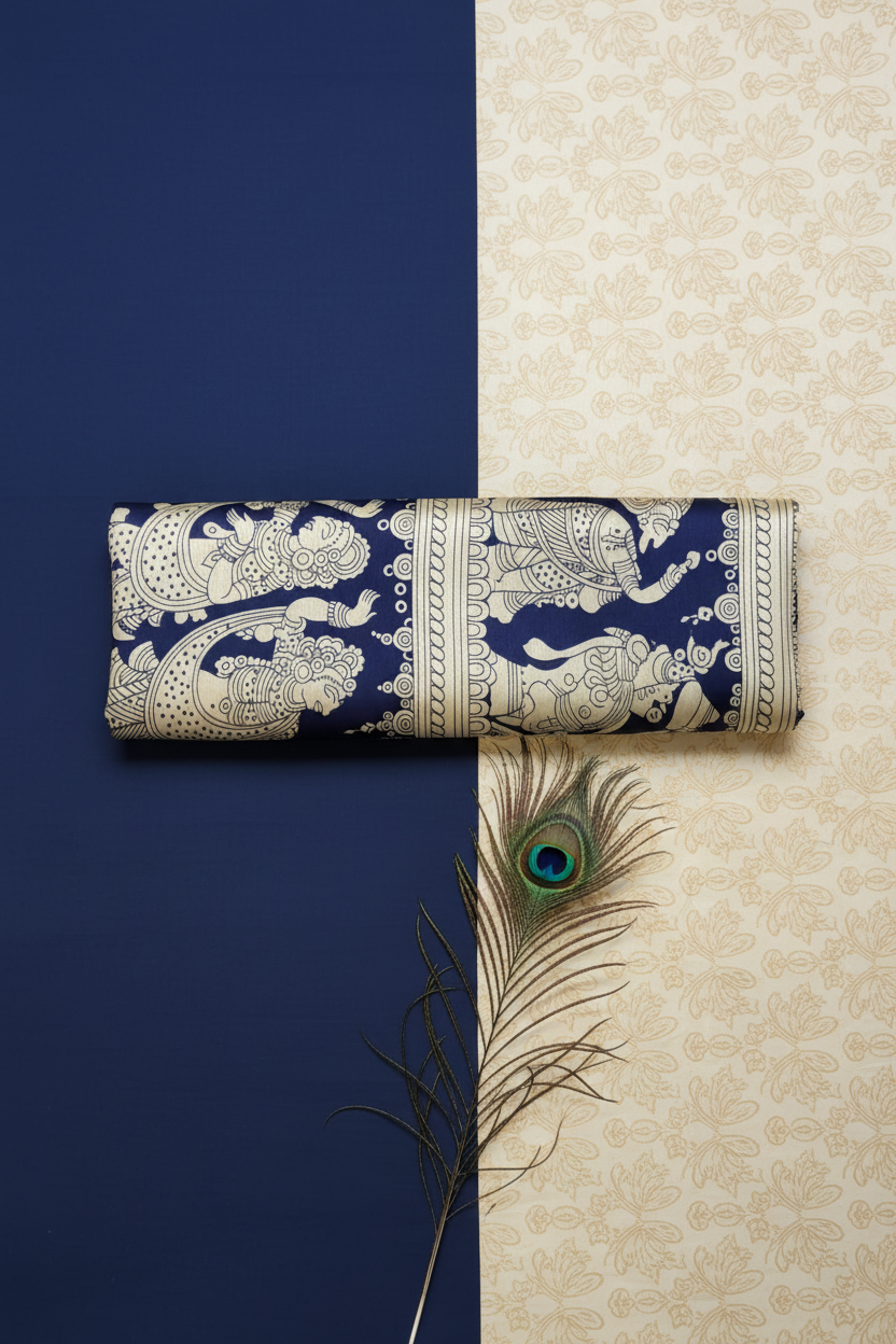 Modal silk printed saree.