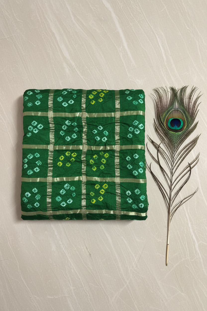 green bandhani