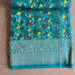 Linen Silk Golden Zari Work Saree.  Jaal Pattern