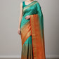 crepe  budget friendly saree. with golden zari work.