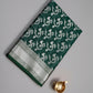 Orgnaza banarasi saree with silver zari work.