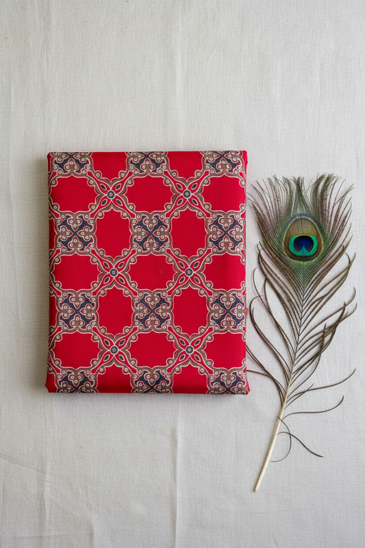 Ajrak Print Silk Sarees.